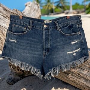 We The Free Distressed Denim Cutoffs